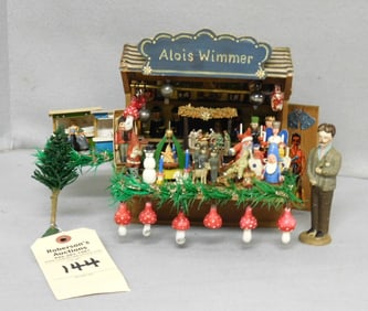 Miniature Model of Christmas Store