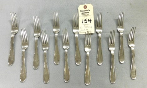 12 Tiffany Sterling Dinner Forks