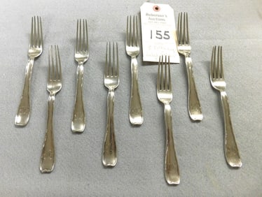 8 Tiffany Sterling Salad Forks