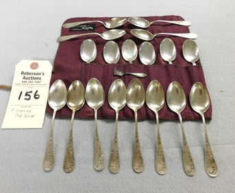 18 Whiting Sterling Teaspoons