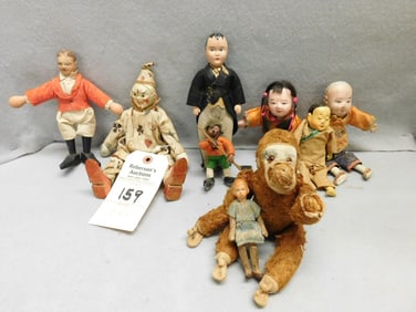 9 Vintage Toy Figures