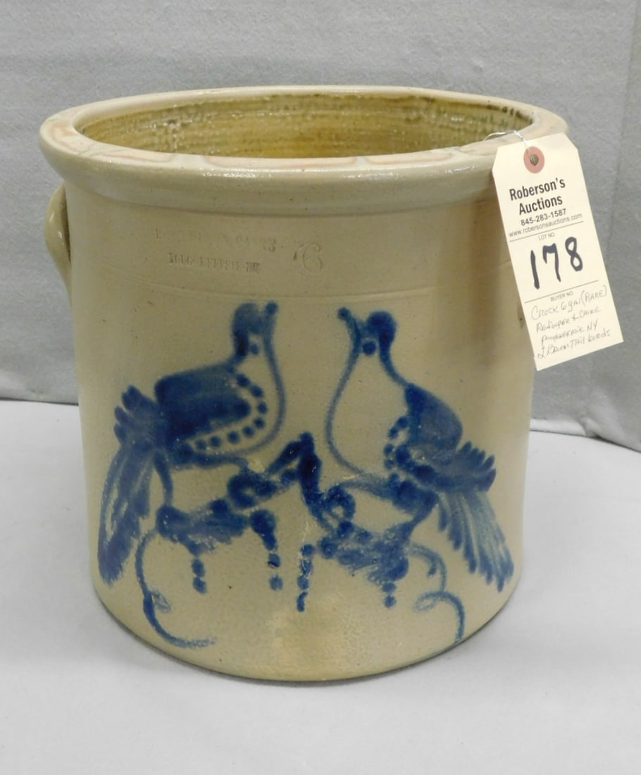 Rare 6 Gal. Redinger & Caire Crock (1 of 6)