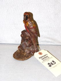 Vintage Cast Iron Parrot Doorstop