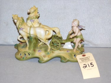 Fancy Bisque Figural w/Angel