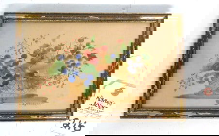 Sm. Fruit Still Life Fraktur