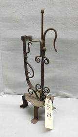 Wrought Iron Alpine Candleholder