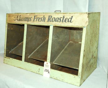 Vintage Tin Peanut Counter Case