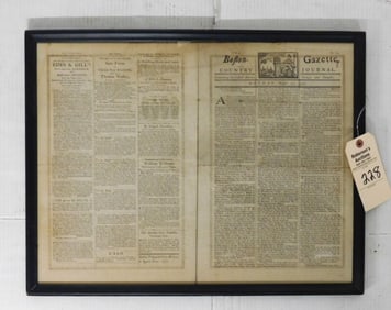 Reprint of Article About Boston Massacre