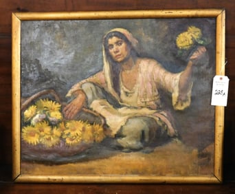 25 1/2"x 32" O/C Signed "O.Schmidt"