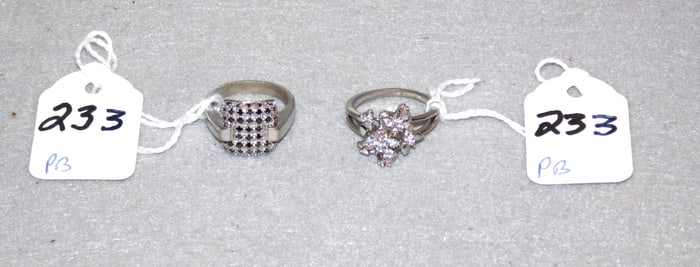 2 Sterling Lady's Rings