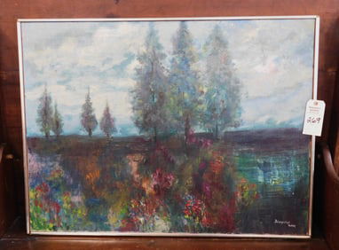 31"x41" O/C Signed Nubar Bedrossian