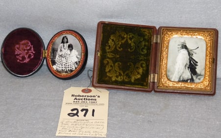 2 Gutta Purcha Cases w/Photos