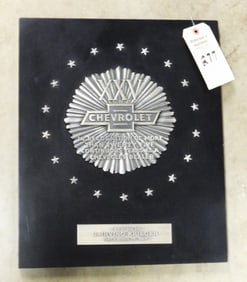 Chevy Presentation Plaque