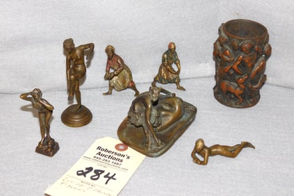 Lot of 7 Bronze Figurals