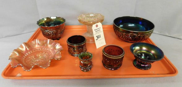 8 Pcs. of Carnival Glass