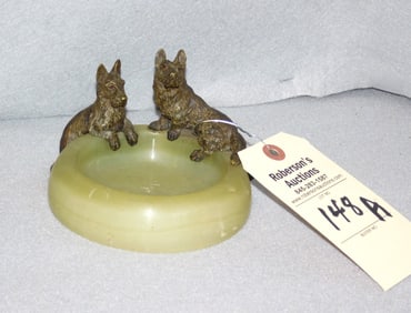 Dbl. Scotty Marble Ashtray