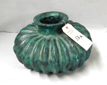 Lg. Bulbous Terra Cotta Vase