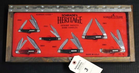 Schrade Heritage Bone Handle Knife Set