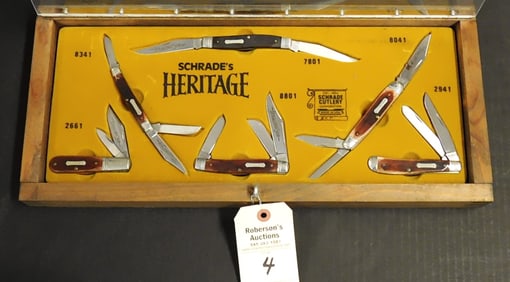 Schrade Heritage Bone Handles Knife Set