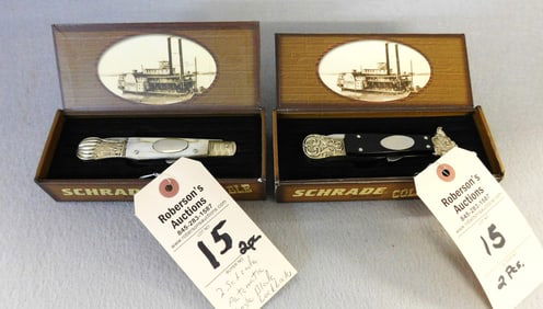 2 Schrade Auto.Single Blade Lockbacks