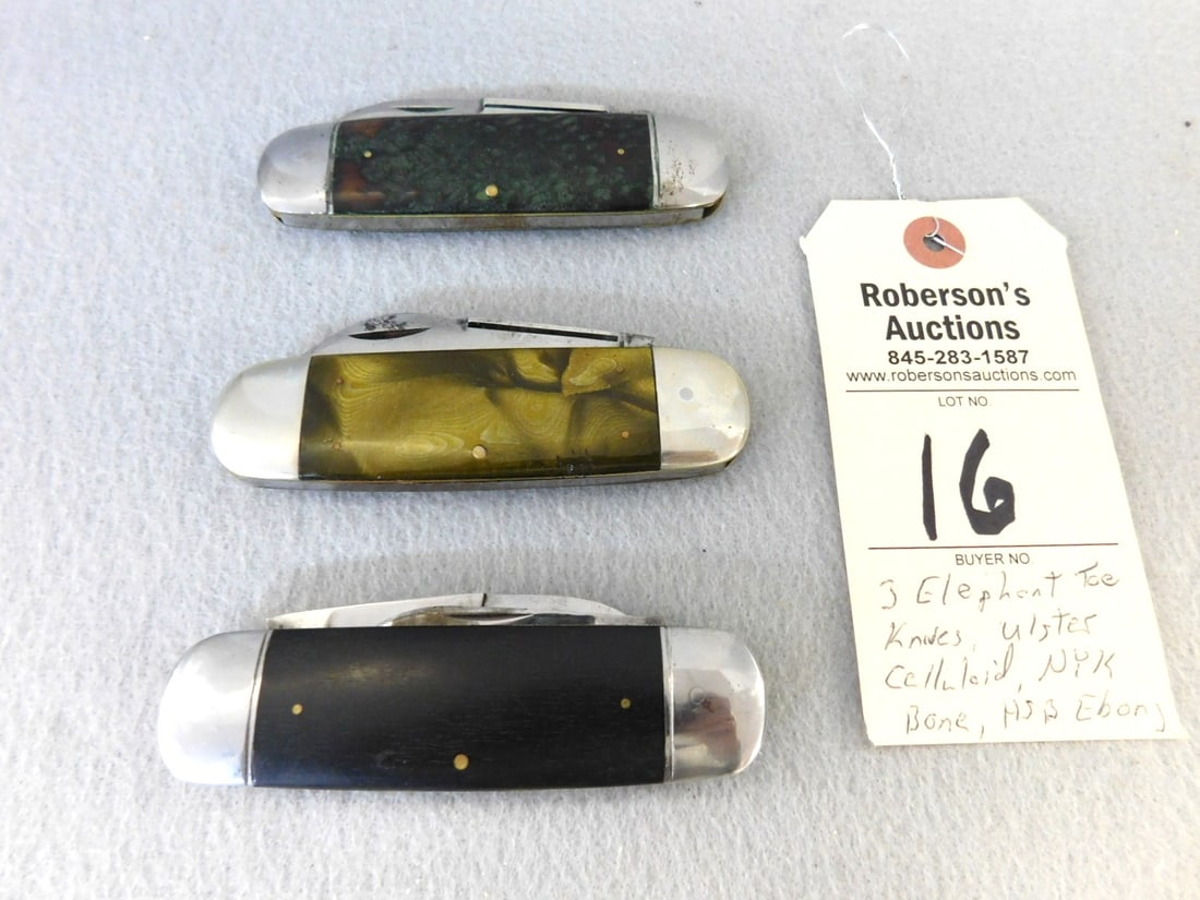 3 Elephant Toenail Knives (1 of 1)