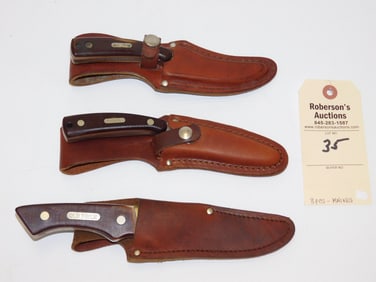 3 Schrade "Old Timer"  Hunting Knives
