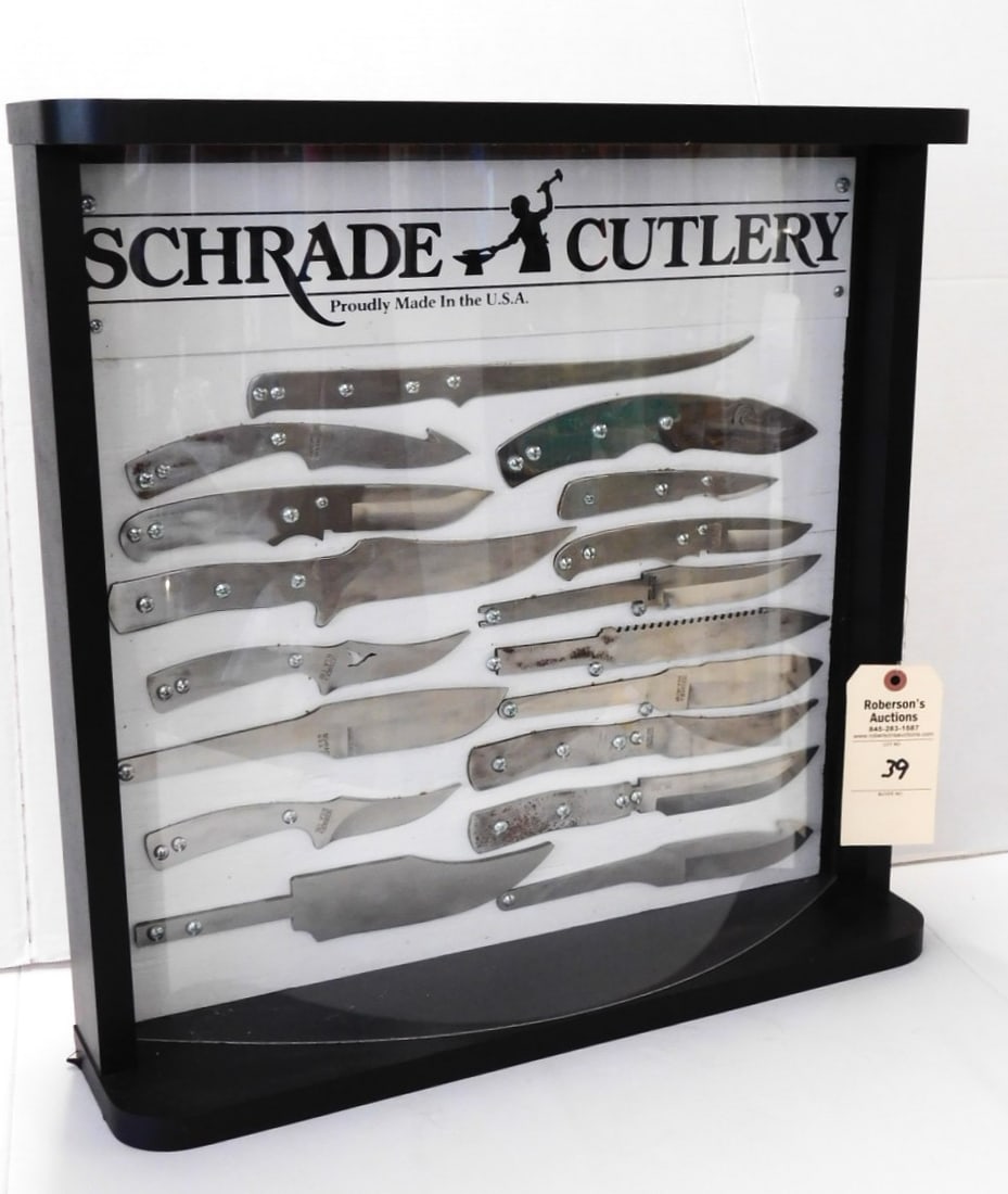 Schrade Cutlery Knife Blanks Display (1 of 2)