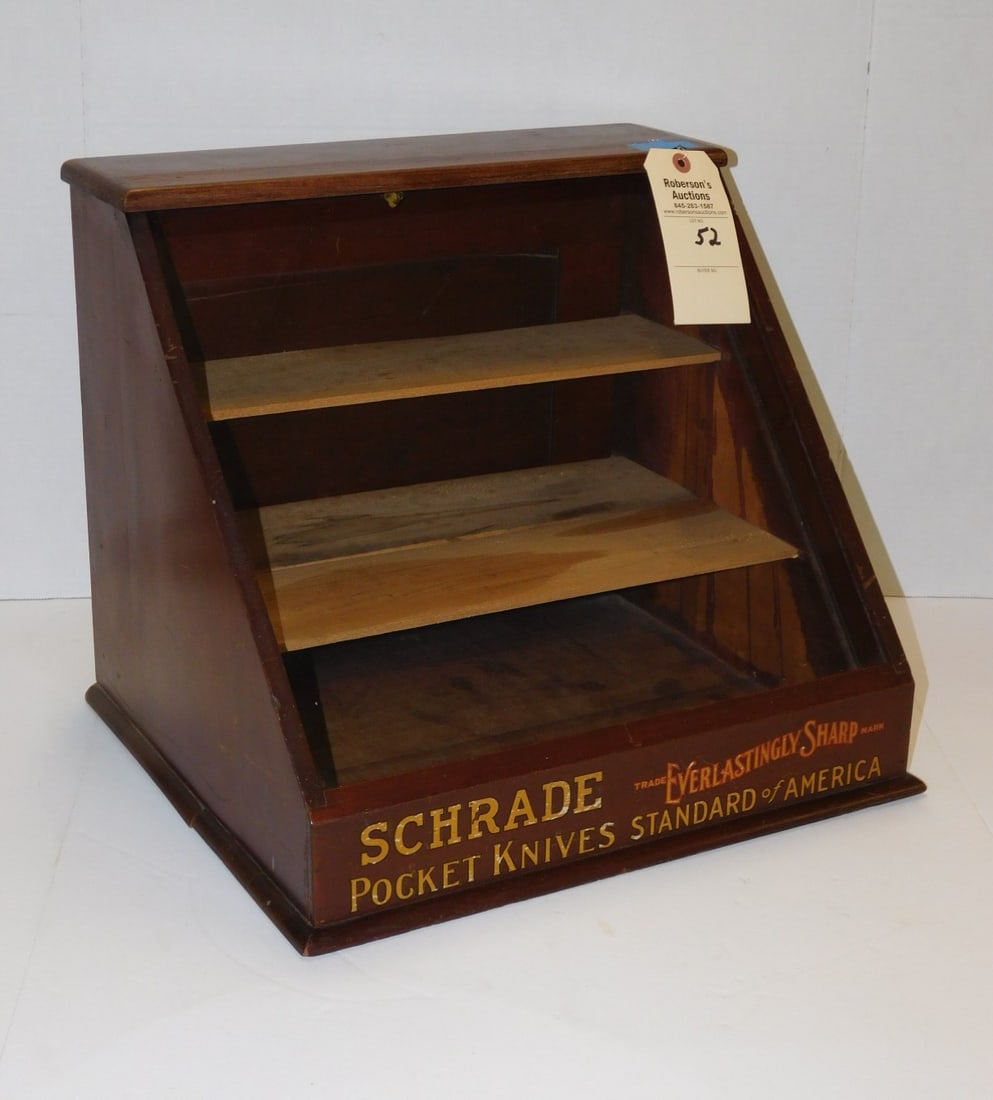 Slant Front Schrade Knife Display Case (1 of 2)