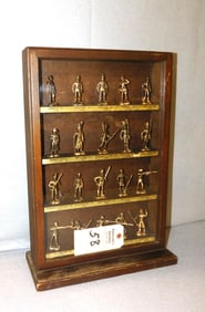 20 Brass Military Figures