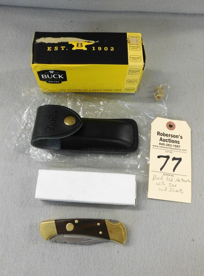 Buck 112  Automatic Knife w/Sheath (1 of 1)