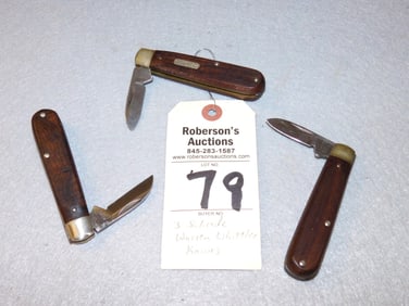 3 Schrade Warren Wittler Knives