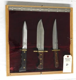 Case w/3 Dale Vincent Custom Knives