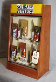 Counter Top Schrade 6 Knife Display