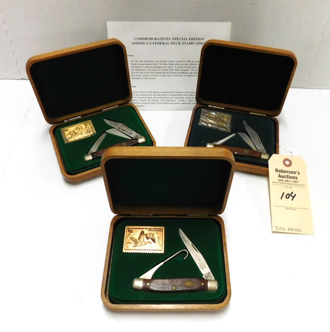 3 - Schrade Federal Duck Stamp Knives (1 of 2)