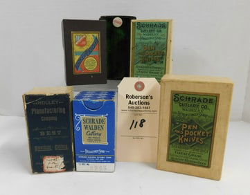 6 Empty Pocketknife Boxes