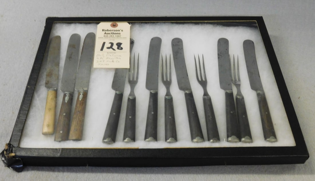 9 Pcs. Early  Knives & Forks Flatware (1 of 1)