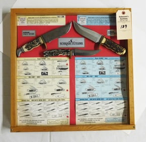Schrade 3 Knives Counter Display