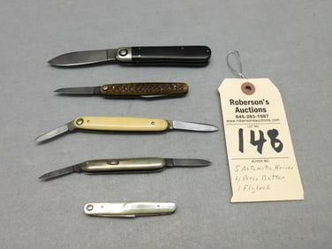 Lot of 5 Automatic Knives