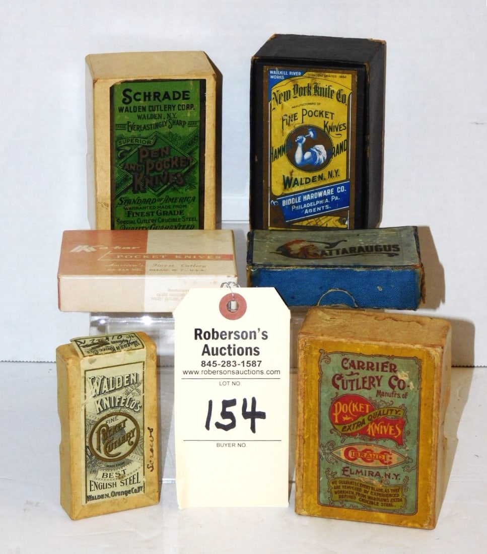 Lot of 6 Empty Knife Boxes (1 of 1)