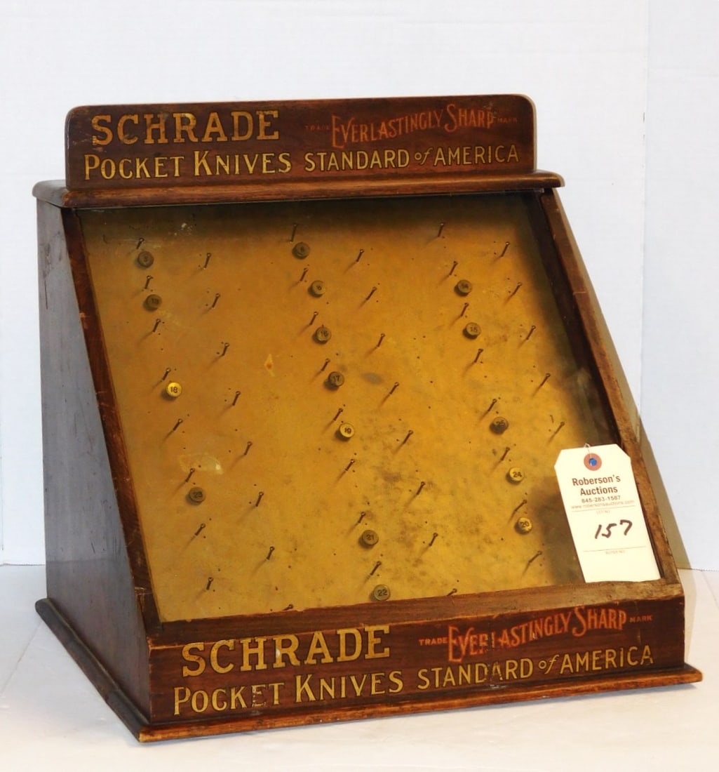 Schrade Wooden Slant Frt. Display Case (1 of 3)
