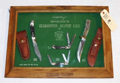 Schrade "Uncle Henry" 4 Knife Display