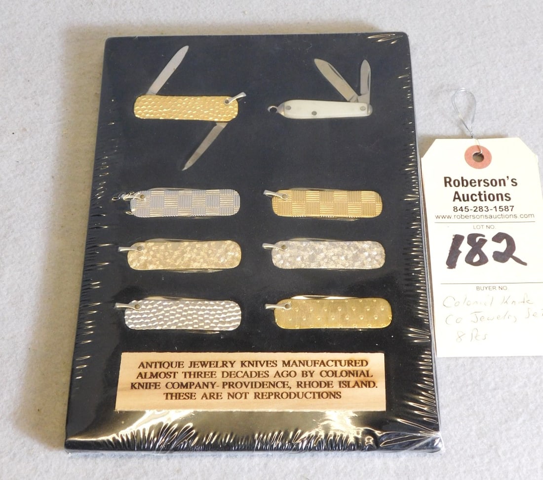 8 Pc. Colonial Knife Co. Jewelry Knife Set (1 of 3)