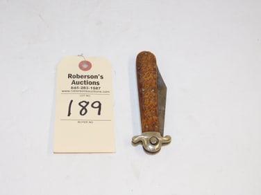 Press Button Knife Co Solid Bolster Knife