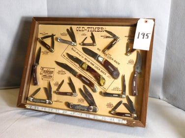 Schrade Old Timer Display Case w/15 Pcs.