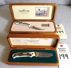 2 - Schrade Knives in Cases