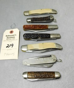 7 Schrade Cutco Folding Knives