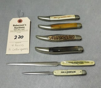 6 Schrade Cutco Folding Knives