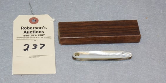 Press Button Knife Co. Folding Knife