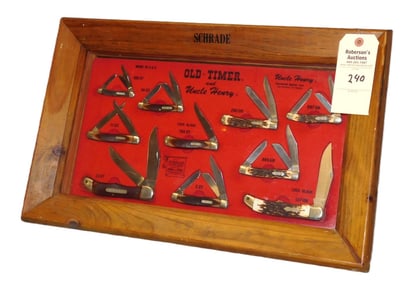 10 - Schrade Knives in Store Display