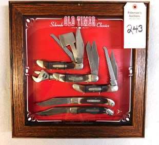 Case of 5 Schrade Folding Hunter Knives